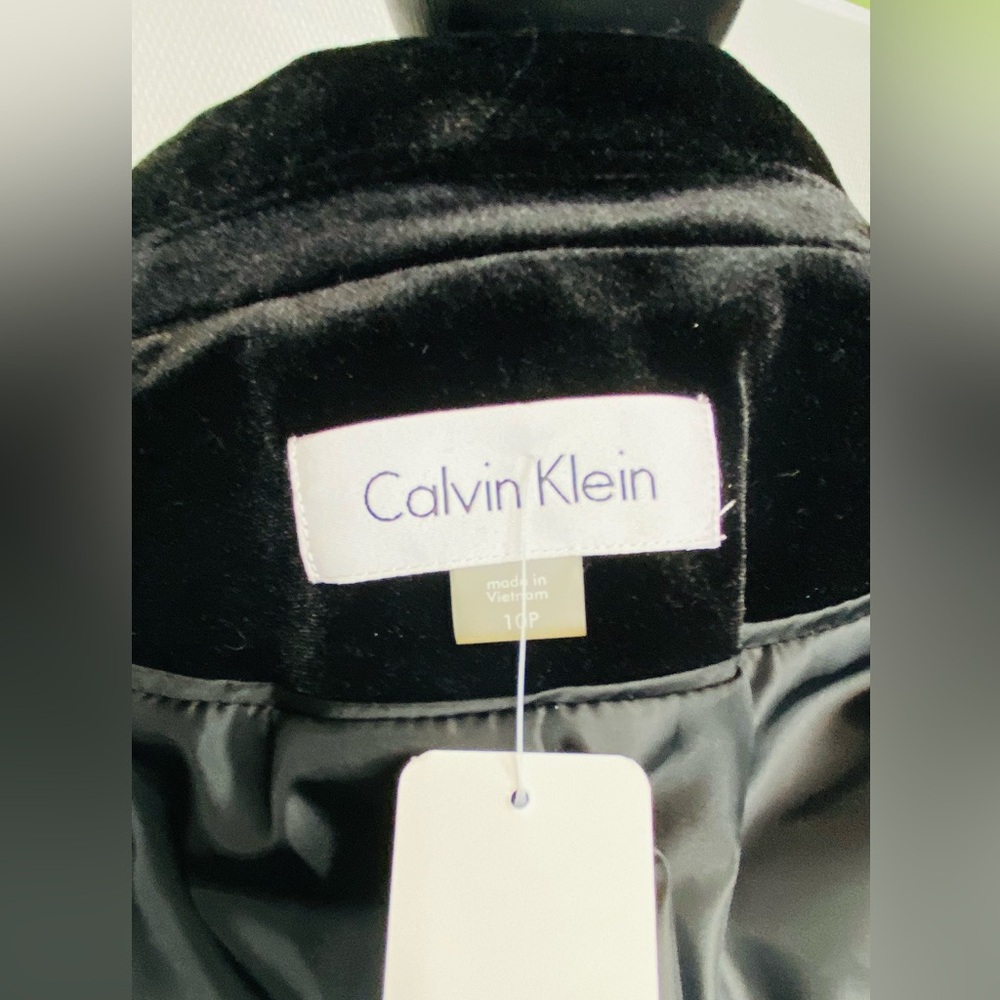 CALVIN KLEIN VELVET BLAZER - Picture 6 of 9